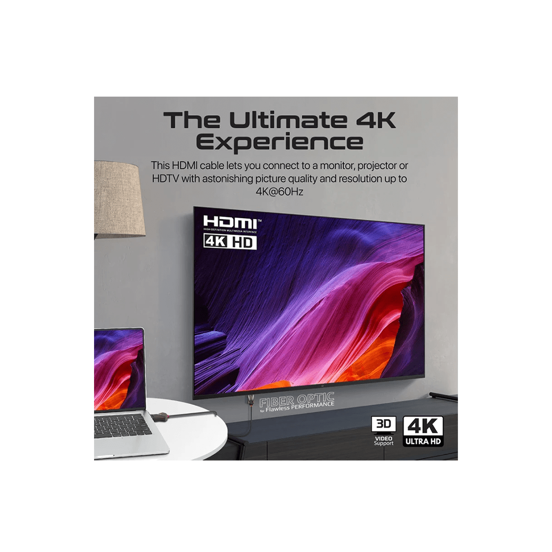 Promate ProLink4K60-15M Unidirectional HD 4K@60Hz HDMI® Audio Video Cable in Qatar Promate ProLink4K60-15M Unidirectional HD 4K@60Hz HDMI® Audio Video Cable in Qatar